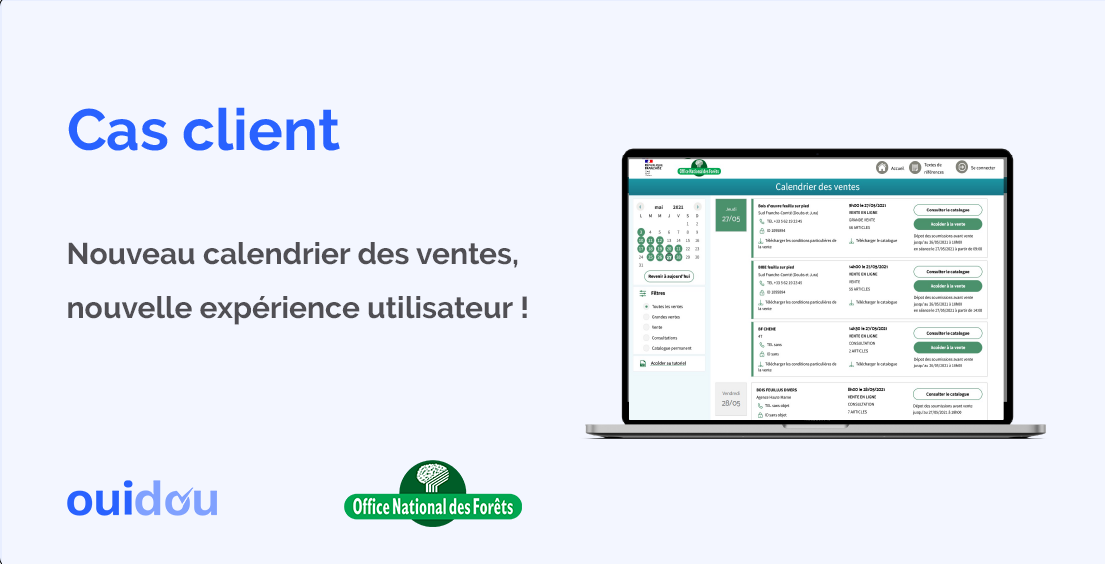L’Office National des Forêts nous confie la refonte du calendrier de la plateforme de vente de bois L’Office National des Forêts nous confie la refonte du calendrier de la plateforme de vente de bois