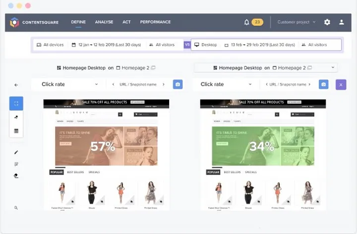 Contentsquare pour analyser les utilisateurs