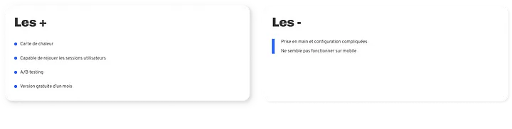 les + et les - Crazy Egg 