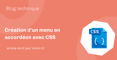 Création d&rsquo;un menu en accordéon avec CSS