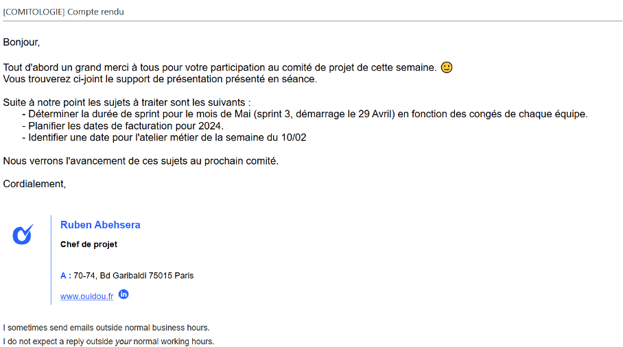 Image type de compte-rendu